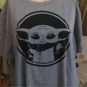 GROGU BABY YODA THE CHILD GRAPHIC SHORT SLEEVE CREW NECK T-SHIRT SIZE XXL